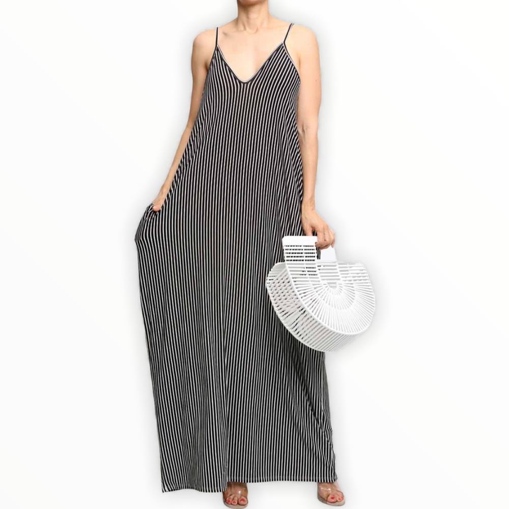 Striped Harem Maxi Dress - Picture 3 of 3